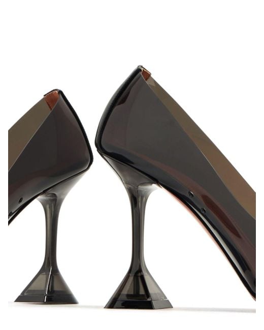 AMINA MUADDI Black Ami Glass 95mm Sculpted-heel Pumps