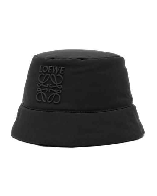 Cappello bucket con motivo Anagram di Loewe in Black da Uomo
