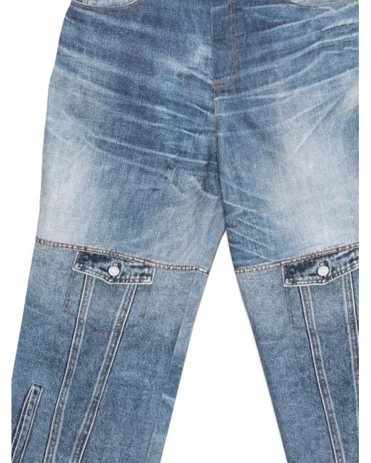 ANDERSSON BELL Blue Custom-Like Printed Denim