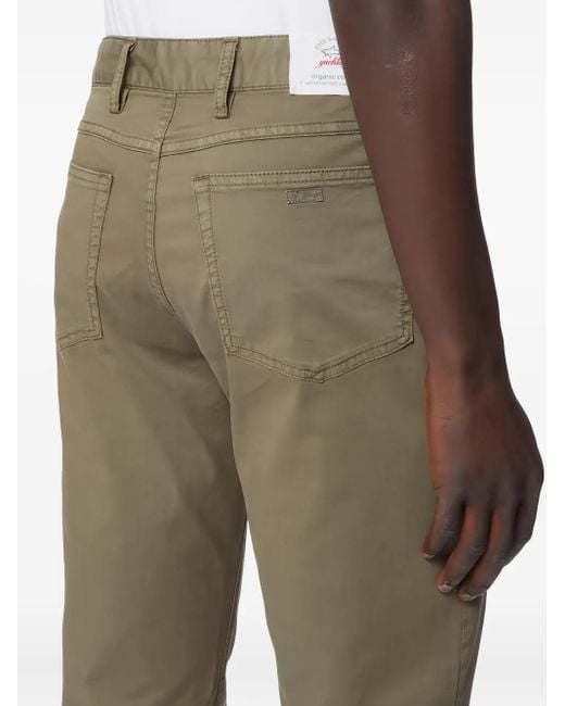 Pantaloni Con Cinque Tasche di Paul & Shark in Green da Uomo