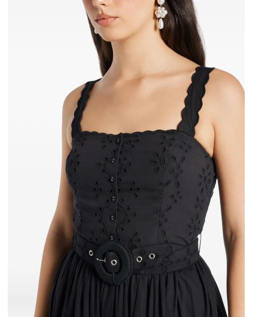 Robe Longue Raga À Bords Festonnés Hemant & Nandita en coloris Black