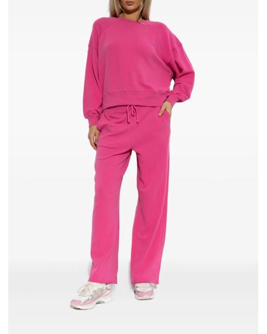 American Vintage Pink Atubay Raglan-Sleeve Sweatshirt