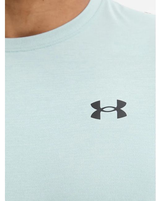 Under Armour Blue Vanish Elite Seamless Logo-Print Short-Sleeve T-Shirt for men
