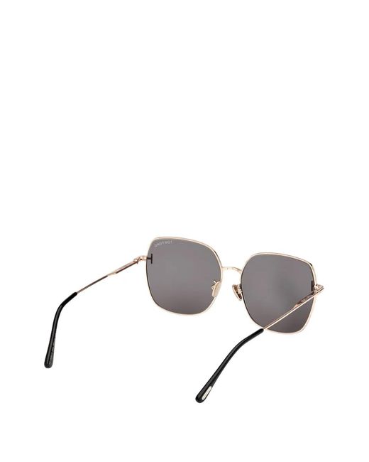 Tom Ford Gray Square Sunglasses
