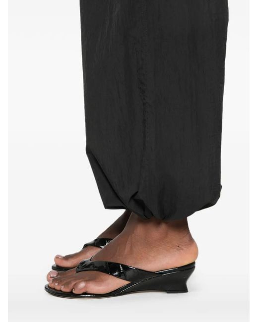 A.M.G Black Pantalon De Jogging À Lien De Resserrage