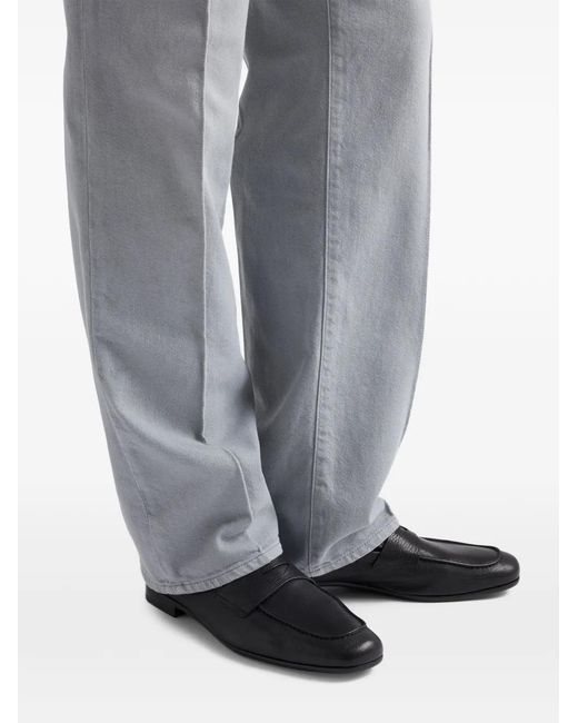 Prada Black Leather Loafers for men