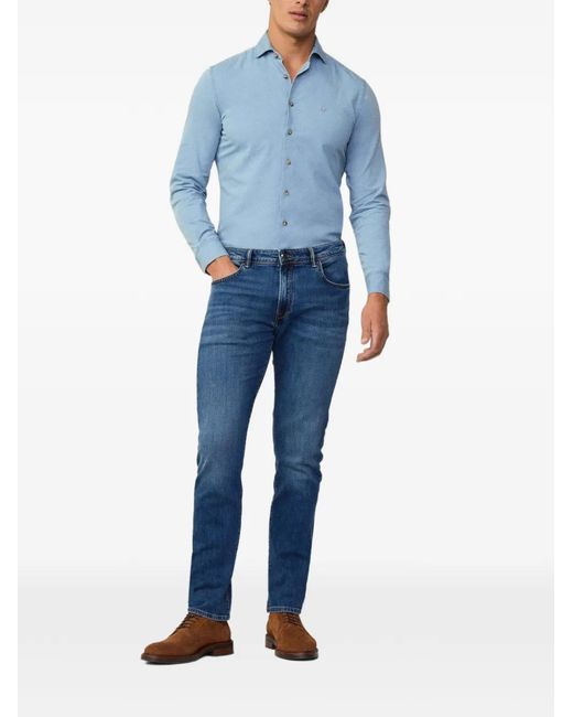 Hackett Blue Straight-Leg Jeans for men