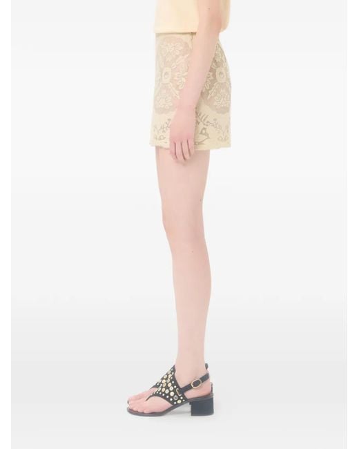 Valentino Garavani Natural Mini Mini En Couverture De Timbre Floral
