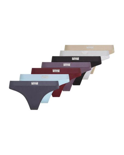 Karl Lagerfeld Blue Days Of The Week Thong – 7-Pack