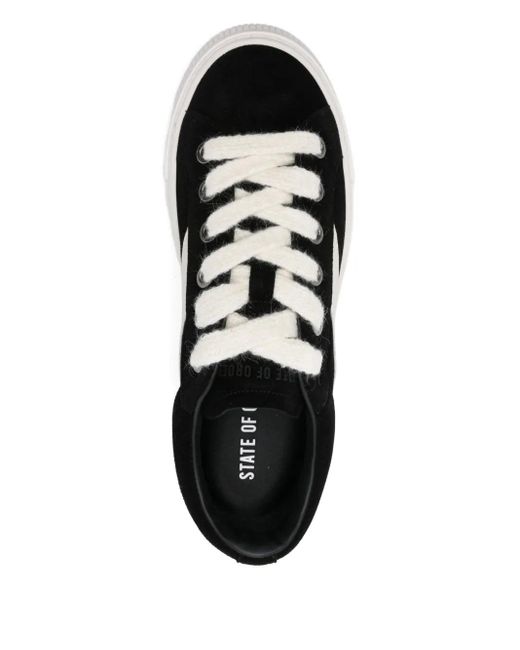 State of Order Black 40Mm Piper Lace-Up Sneakers for men