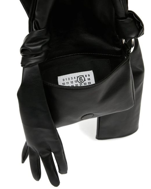 バッグ MM6handbag MM6 by Maison Margiela Glove-Detail Shoulder Bag in Black | Lyst