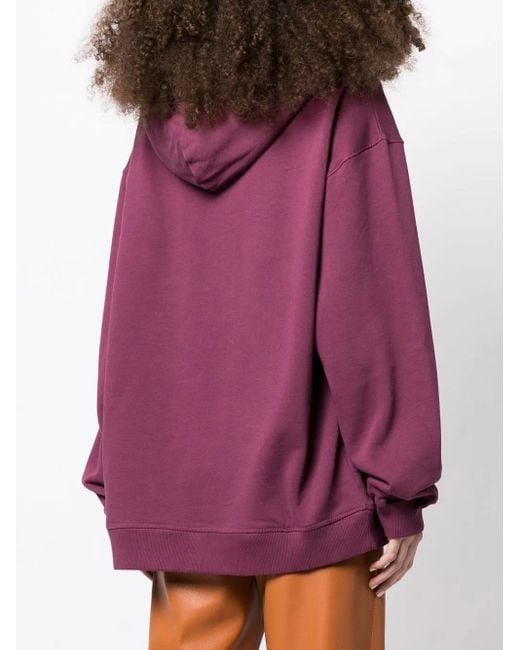 Nanushka Pink Ever Embroidered Logo Hoodie