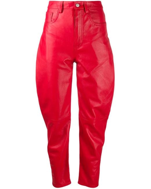 The Attico High-Waisted Tapered Trousers