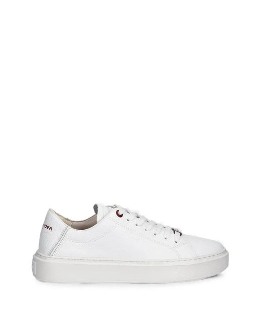 Alexander Smith White London Pebbled-Leather Sneakers for men