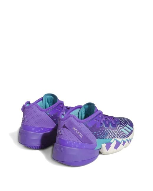 Adidas Purple D.O.N. Issue 4 "Throwback Utah Jazz" Sneakers