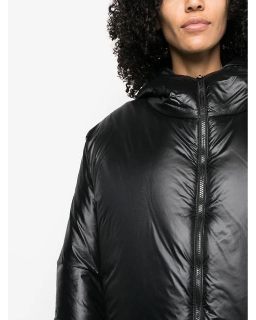 Sherpa Black Shuoy Hooded Puffer Jacket