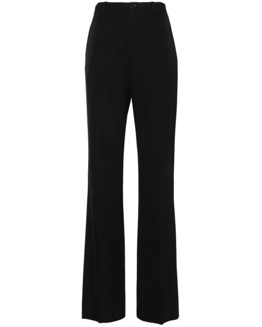 Balenciaga Black Straight-Leg Tailored Trousers