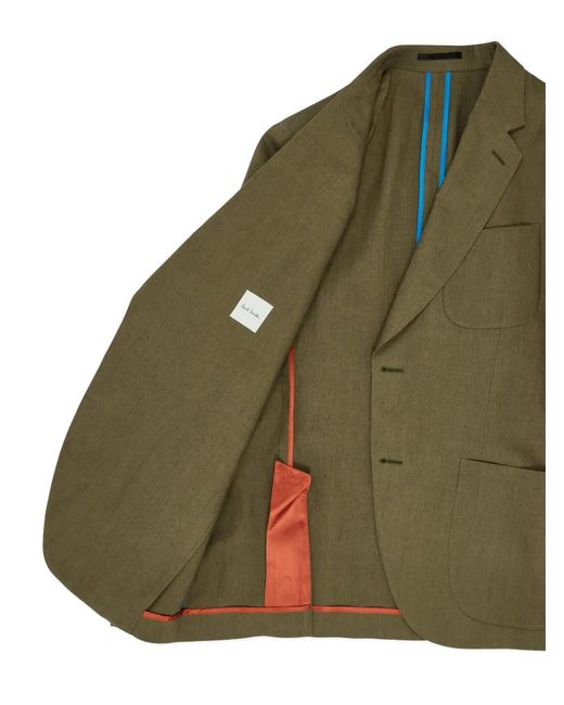 Paul Smith Green Lightweight Linen Blazer for men