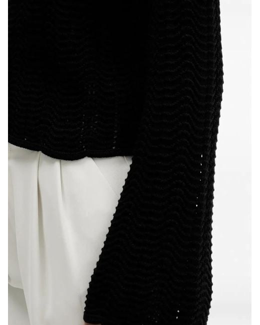 Sisley Black Cotton Sweater