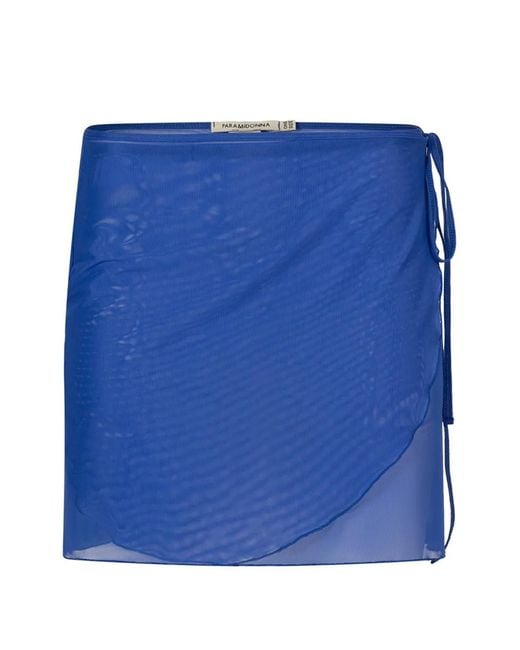 Paramidonna Blue Leone Wrap-Around Beach Cover-Up