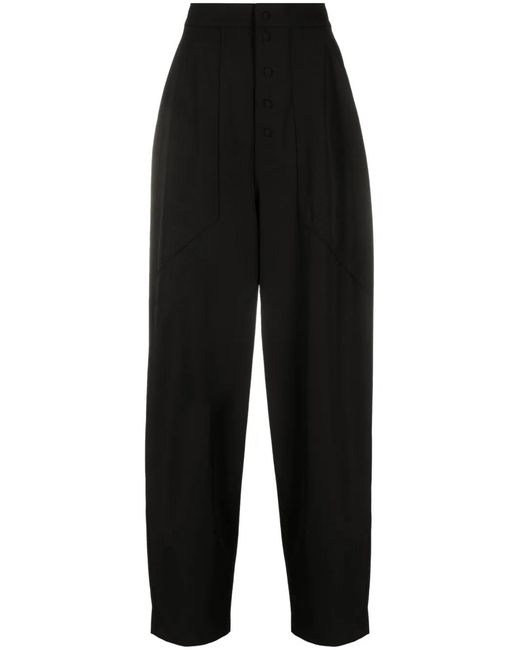 Stella McCartney Black Loose-Fit Tailored Trousers