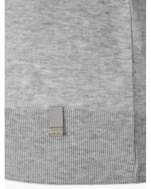 Herno Gray Resort Short-Sleeve Polo Shirt