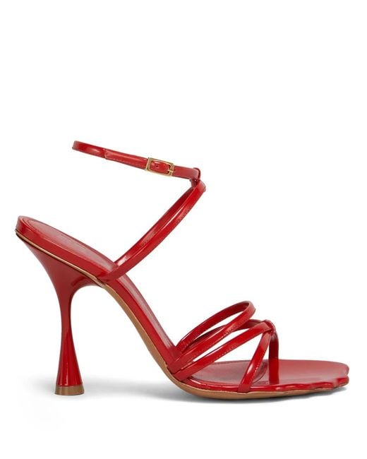 Marni Red Leather Sandals