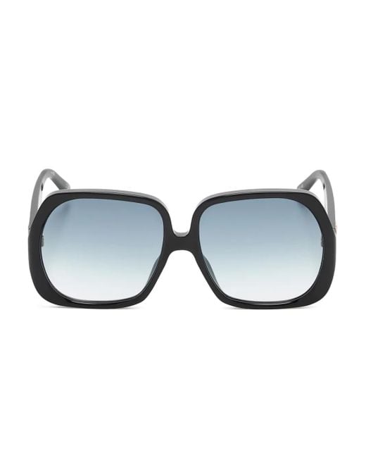 Le Specs Blue Geometric Logo Sunglasses