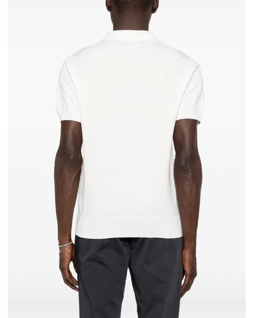 Roy Rogers White Logo-Patch Knitted T-Shirt for men