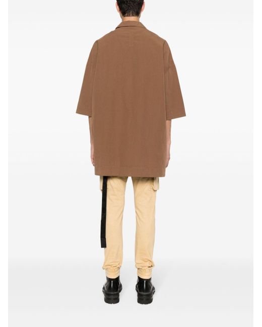 Rick Owens Brown Magnum Tommy Organic-cotton Shirt for men