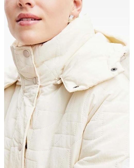 Desigual White Hooded Puffer Jacket