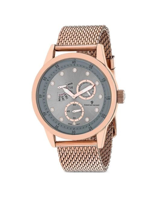 Christian Van Sant Gray Rio 44M Watch for men