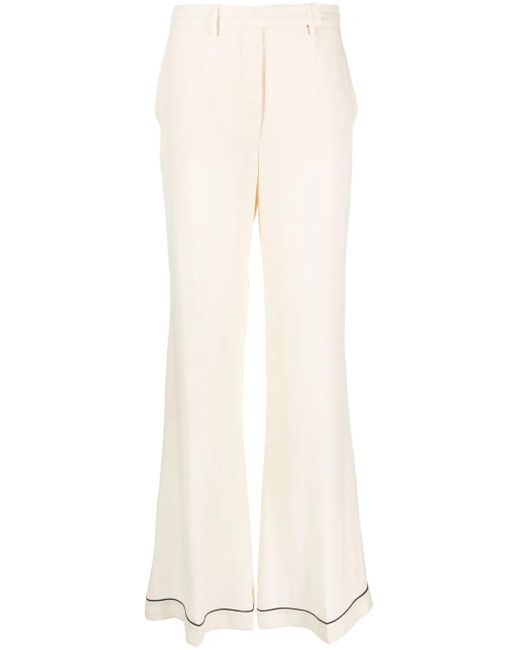 Prada ハイウエスト フレアパンツ White