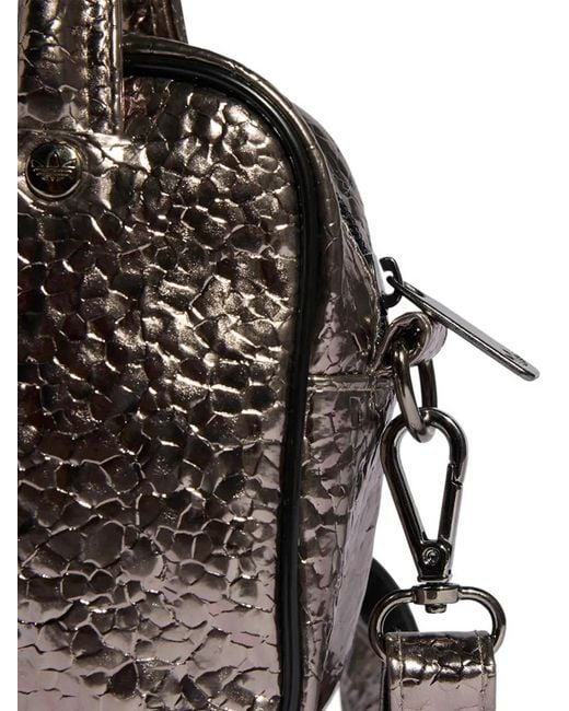 Adidas Black Adicolor Xs Crackle-Effect Shoulder Bag