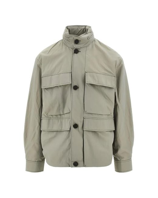 Emporio Armani Gray Blouson Jacket for men