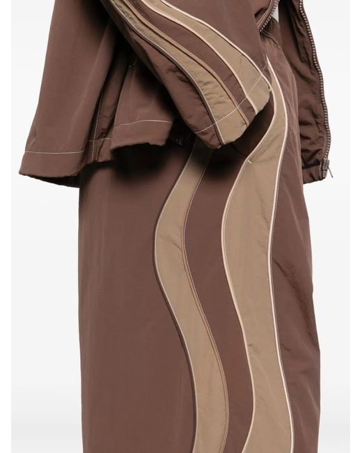 ERL Brown Ufo Wave-Panel Pants
