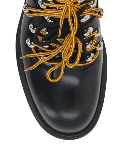 NAMACHEKO Mountain Brushed Leather Derby Shoes in Black for Men | Lyst