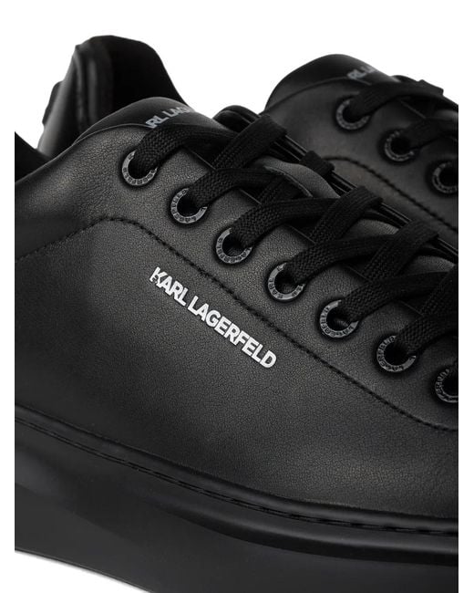 Karl Lagerfeld Black Kore Karl Lace-Up Sneakers for men