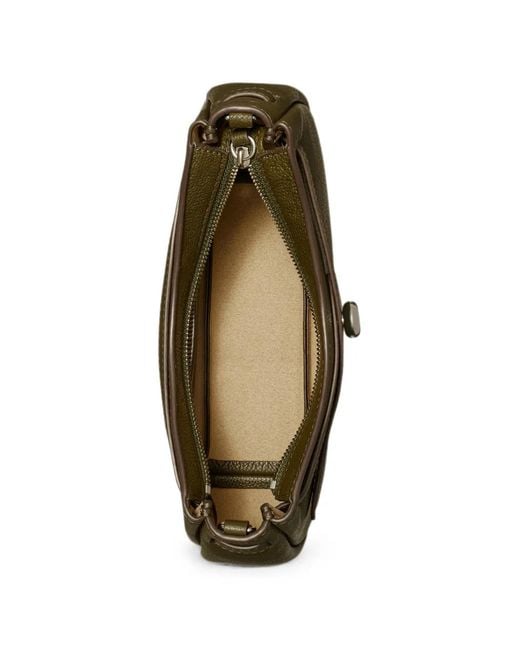 Tory Burch Green Romy Zip-Top Crossbody