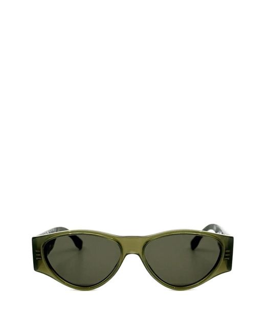 Fendi Green Geometric Logo Sunglasses