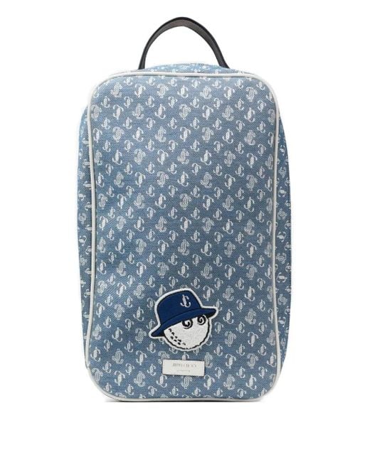 Jimmy Choo Blue X Malbon Monogram Shoe Bag for men