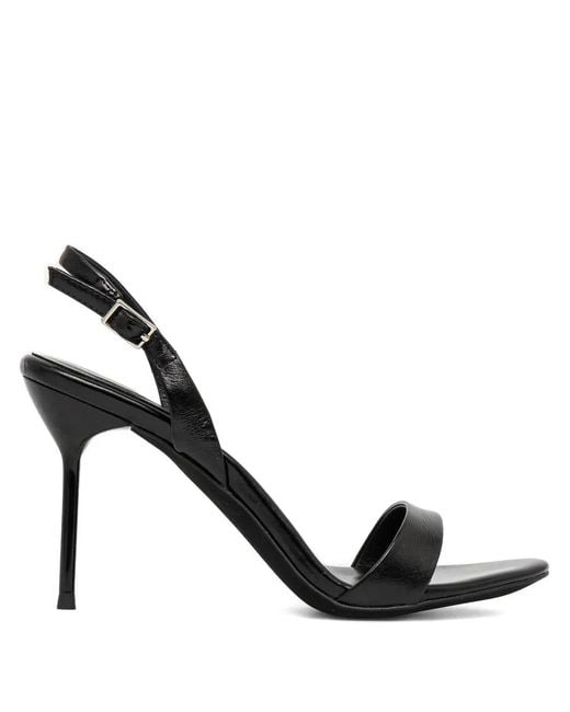 Jeffrey Campbell Black 95Mm Go-Getter Slingback Stiletto Sandals