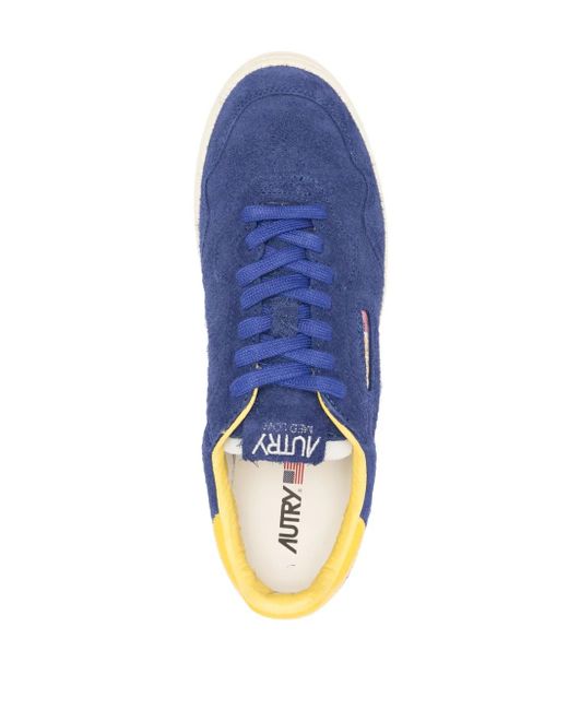 Autry Blue Medalist Flat Sneakers for men