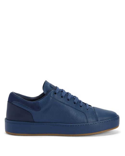 Giuseppe Zanotti Blue Gz-city Leather Sneakers for men