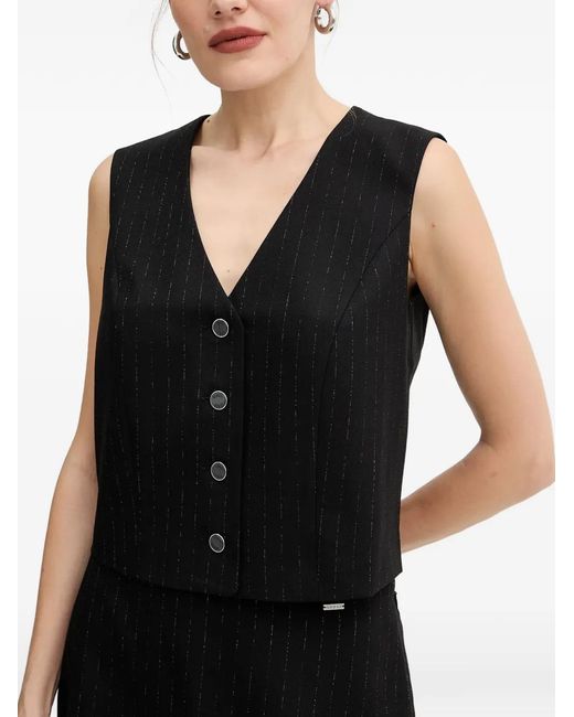 Top A Rayas Diplomáticas Guess de color Black