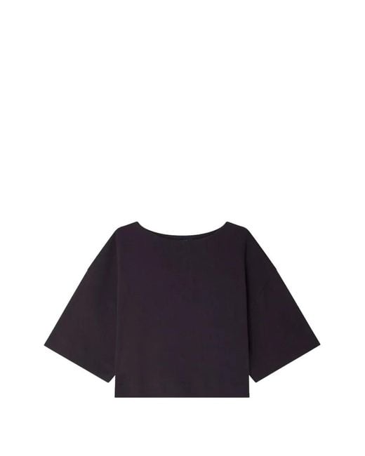 Soeur Blue Davina Cropped T-Shirt