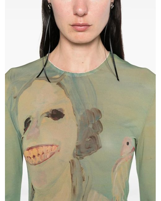 Simone Rocha Lady With A Bird トップ Green