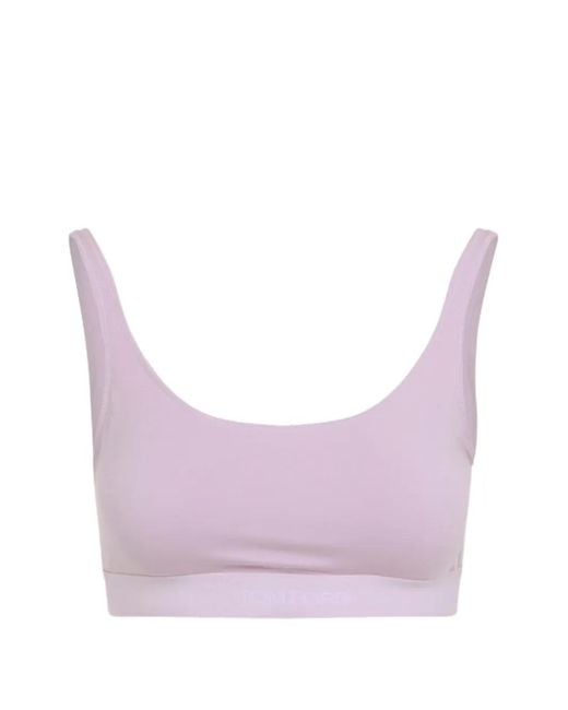 Tom Ford Purple Ribbed Bralette