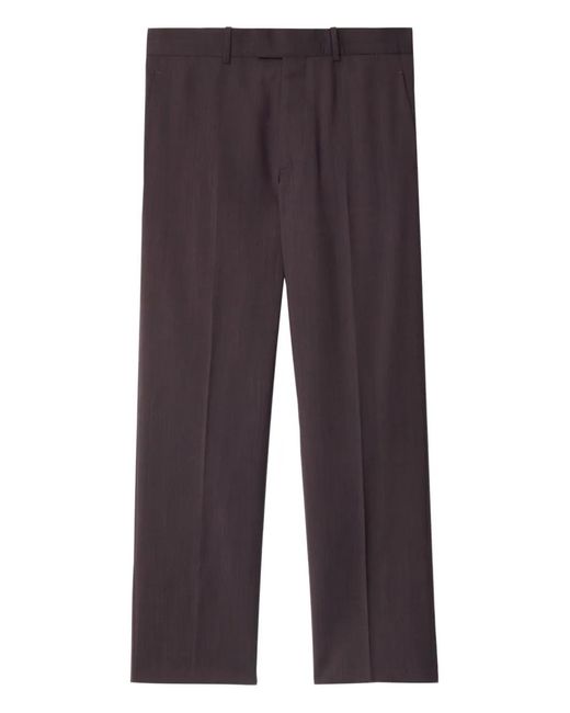 Burberry Blue Hook-And-Button Tailored Trousers for men