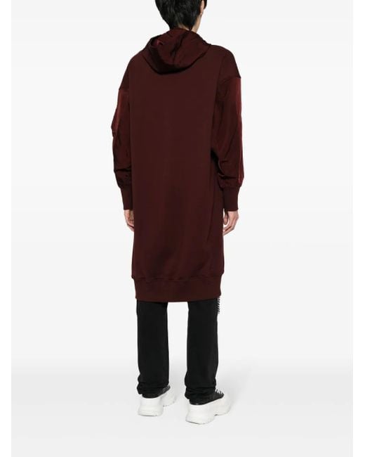 メンズ Julius ジップアップ フーデッドコート Red